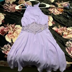 XS charolette russe Purple crochet dress